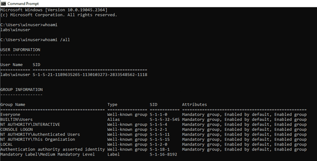 Whoami.exe